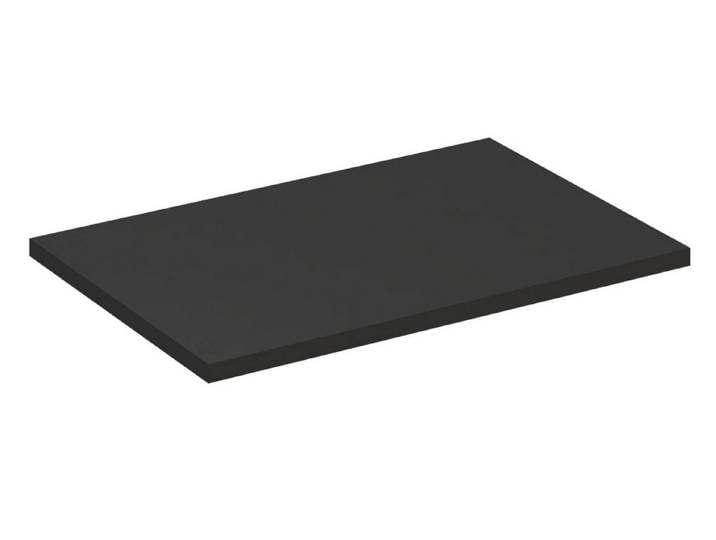 ROYAL24_MARKT Waschtischplatte Waschtischplatte Schwarz matt 80 cm