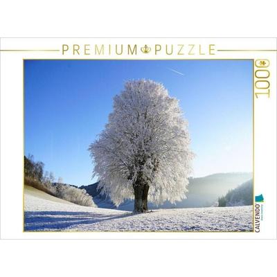 CALVENDO Puzzle Baum im Winterfrost 1000 Teile Puzzle quer | 1000 Teile Lege-Größe 64 × 48 cm Foto-Puzzle für glückliche Stunden, von , Calvendo