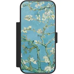 Nivocase Klapphülle für Apple iPhone 17 Pro Handyhülle aus Kunst Leder NIVOflip schwarz Kunst Malerei (Apple iPhone 17 Pro), Smartphone Hülle, Schwarz