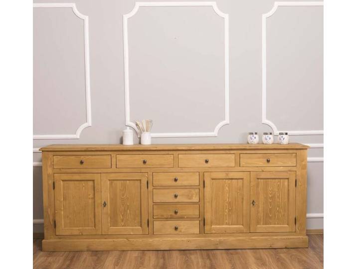 Lange Landhausstil Anrichte hellbraun gewachst