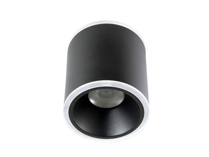 Fabas Luce Led-Deckenleuchte Paca, Anthrazit, Metall, Kunststoff, rund, 10.5 cm, ISO 9001, Lampen & Leuchten, LED Beleuchtung, LED-Deckenleuchten