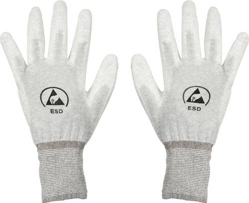 TRU COMPONENTS ESD-Handschuh innenhandbeschichtet Kleider-Größe: XL Polyamidfaser, PU-Beschichtung Bag