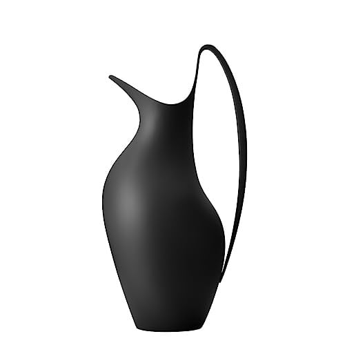Georg Jensen Koppel Kruik Middernacht Zwart 1.2L - Spiegelgepolijst Roestvrij Staal - Ontworpen door Henning Koppel