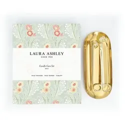 LAURA ASHLEY Dochtschere & Ablagetablett goldfarbend