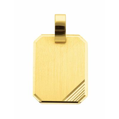 Kettenanhänger ADELIA´S "585 Gold Gravurplatte Anhänger", gold, Schmuckanhänger, Damen, Gold, Kettenanhänger, 585 Gold Goldschmuck für Damen