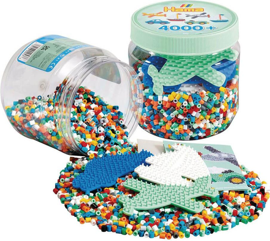 Hama Beads 2053 Creatieve set voor kinderen, Meerkleurig, 4003 stuks