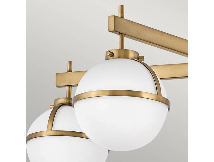 HINKLEY Deckenlampe Hollis, dimmbar, messing / gold, für Badezimmer, Metall, Deckenlampe
