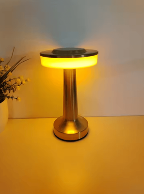 Inspire Curations Rechargeable Retro LED Table Lamp Wireless 3 Color Dimmable Touch Light type D