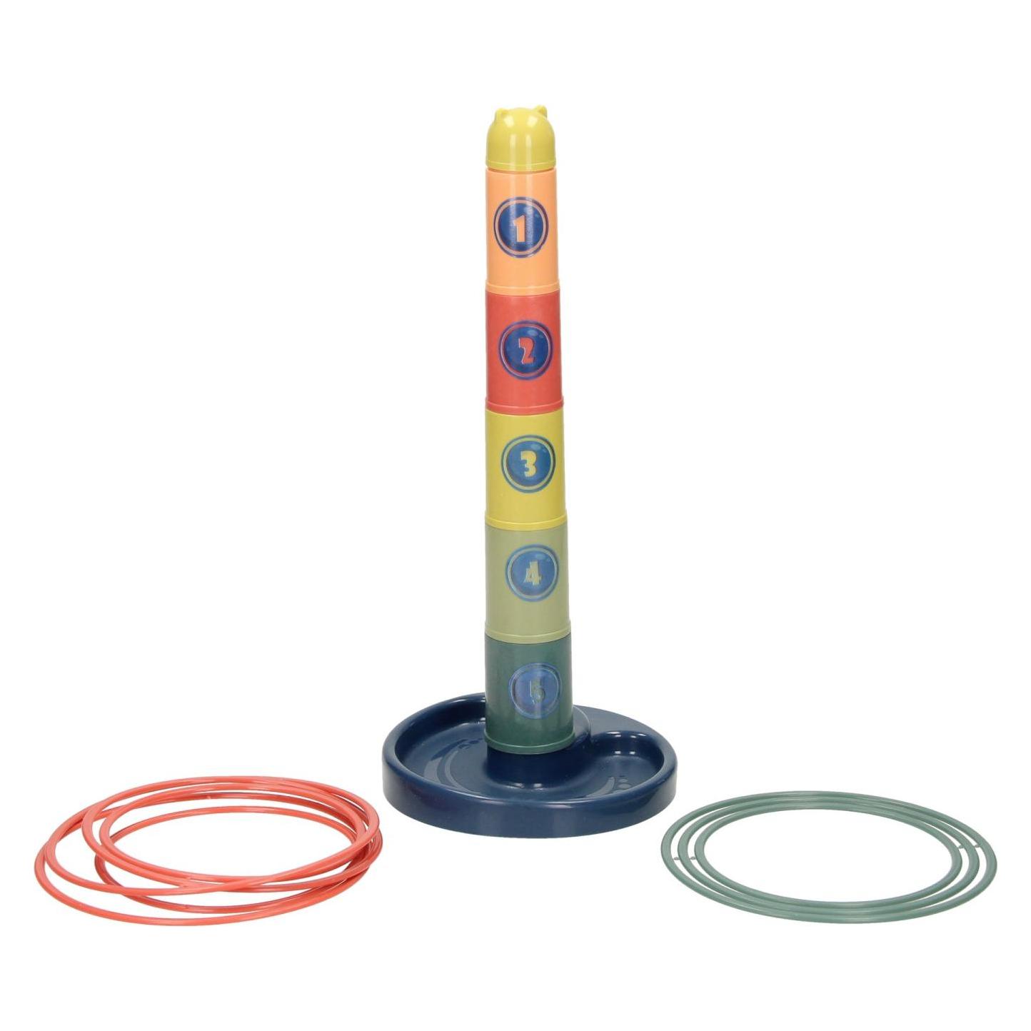 Stapelturm und Ringwurfspiel 2in1 (48015256)