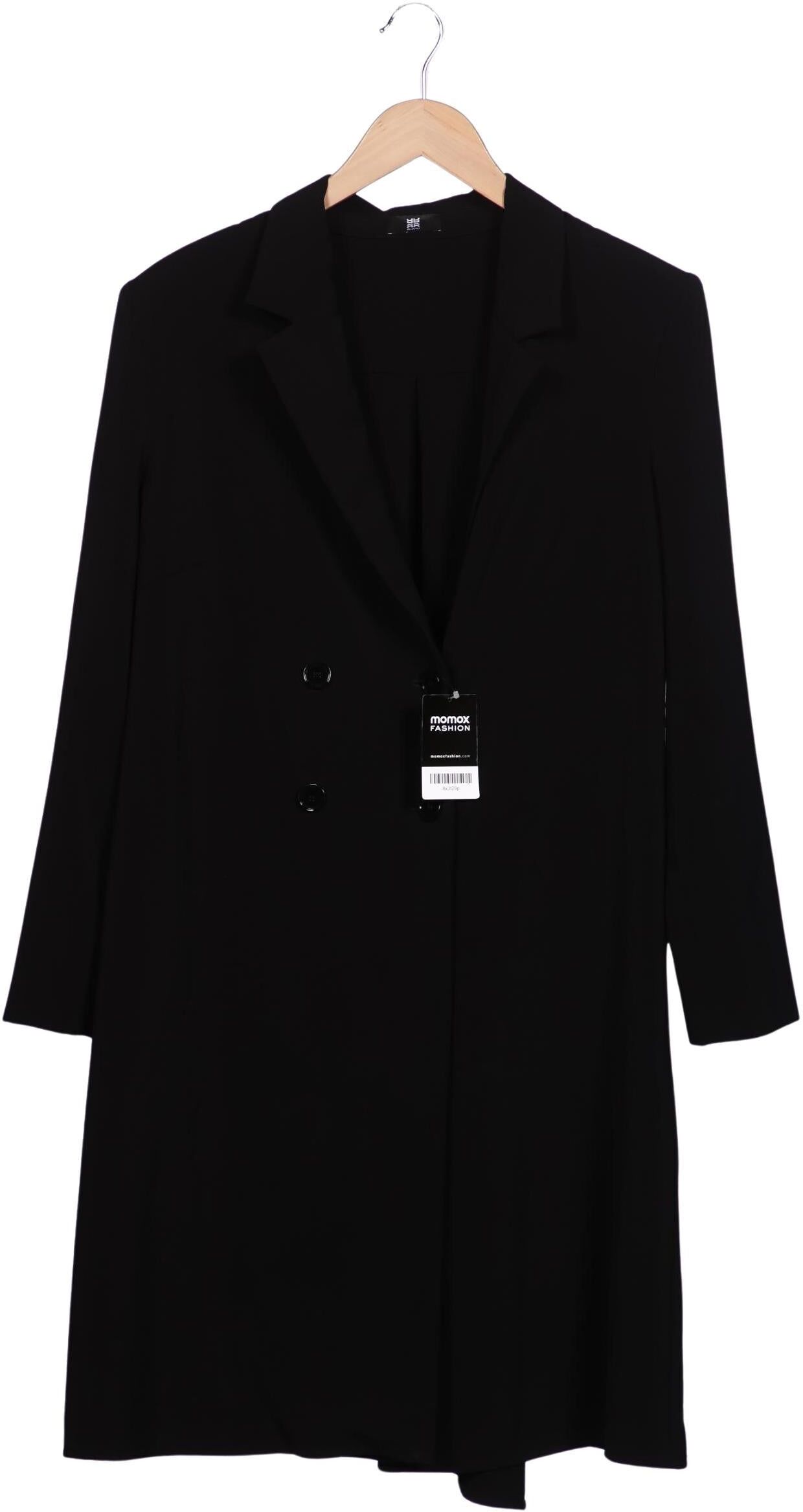 Riani Damen Mantel, Schwarz, Gr. EU 42, Synthetik - Second Hand