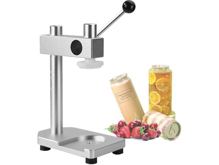 GZGHRZQS Dosenverschließmaschine, Manuelle Becher Versiegelungsmaschine, tragbare Dosenverschließmaschine, Durchmesser von 51 mm, höhenverstellbar, für Aluminium und Kunststoffdosen