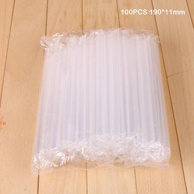 The Handy Homestead Wide Bubble Tea & Boba Smoothie Straws Plastic Drinking Straws white