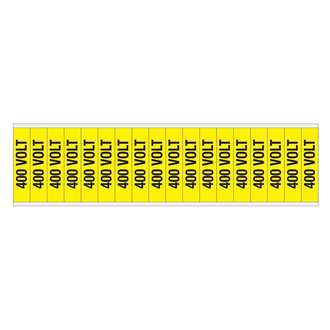 Brady Kennzeichnungen für Leitungen und Stromspannung, 400 Volt (VOLTAGE MARKERS CV 400 VOLT C)