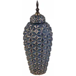 VASE aus Keramik, schwarz, 18x45cm