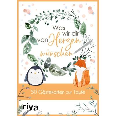 Was wir dir von Herzen wünschen – 50 Gästekarten zur Taufe, Sonstige von Riva Verlag, Riva, 978-3-7423-1682-0