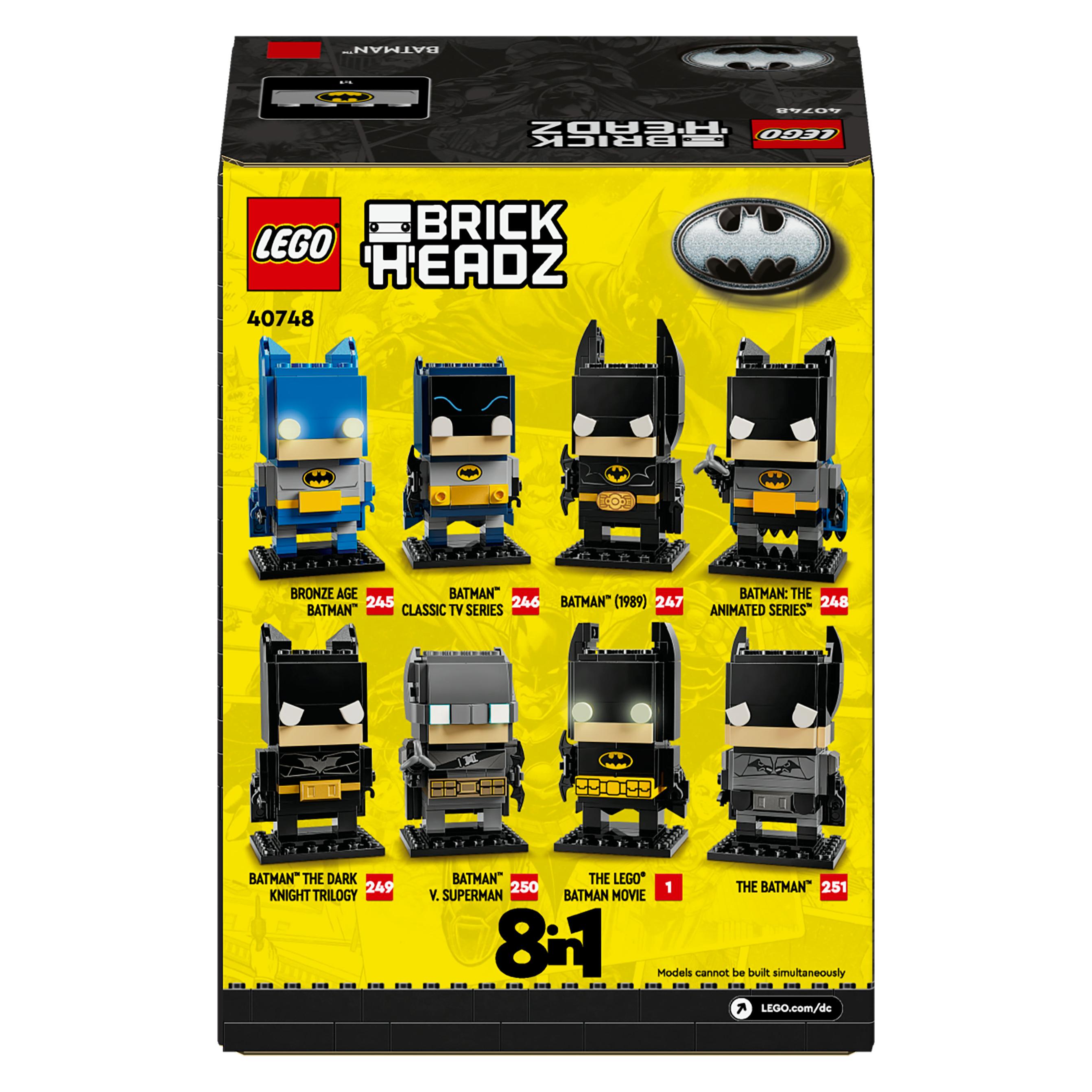 LEGO Batman 8-in-1-Figur (40748, LEGO Brickheadz) (40748)