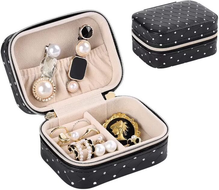 INF Boîte à bijoux de voyage pratique Le noir
