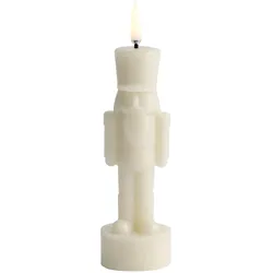 Uyuni LED Kerze Nutcracker oyster grey 6x16,5cm