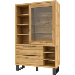VITRINE in Eiche Wotan, Eiche