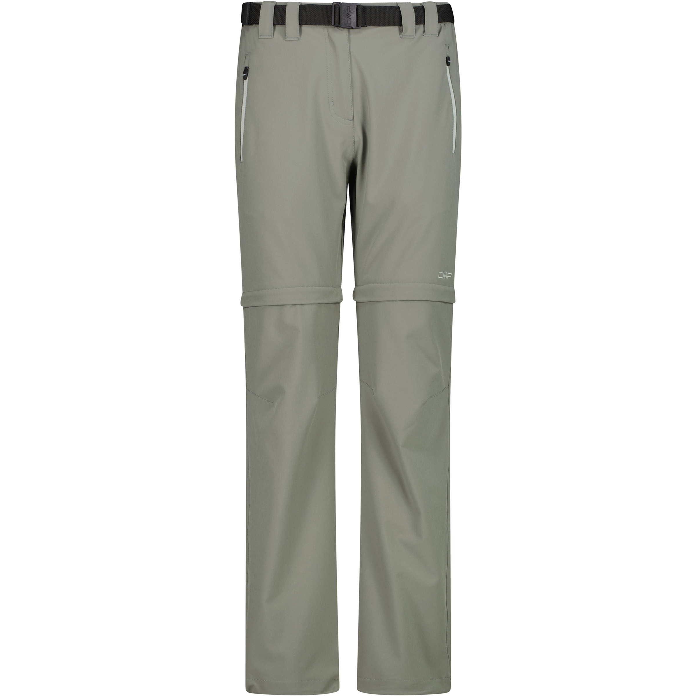 CMP Zip Off Hose Damen Zip-Hosen grau Größe XXS Trekking Elastisch