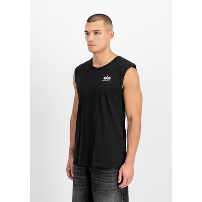 Muscleshirt ALPHA INDUSTRIES "Back Print Tank", Herren, Gr. M, schwarz, Obermaterial: 100% Baumwolle, Shirts