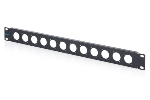 DIGITUS 19 inch rackpaneel met 12 D-type modules, 1 HE