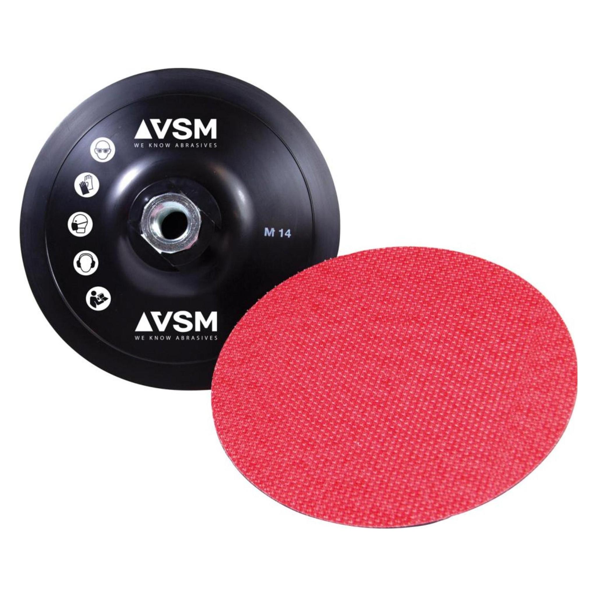Vsm Bagskive ZKL Ø115-M14 hård gummi velcro (10322651)