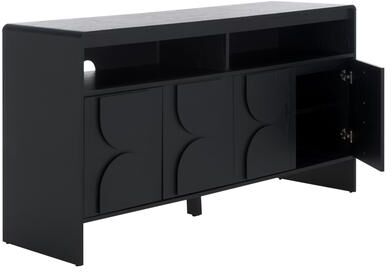 "SAFAVIEH Arsenio 60.7-Inch Wood TV Stand, Modern - 61"" W x 18"" D x 32"" H"