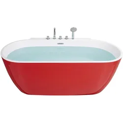 BADEWANNE FREISTEHEND 80x170x83 cm rot Rotso