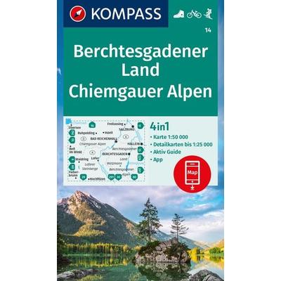 KOMPASS Wanderkarte 14 Berchtesgadener Land, Chiemgauer Alpen 1:50.000, Sonstige von , Kompass-Karten, 978-3-99121-827-2