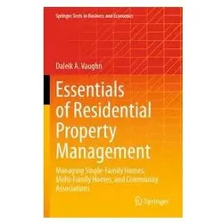 Essentials of Residential Property Management, Fachbücher von Daleik A Vaughn