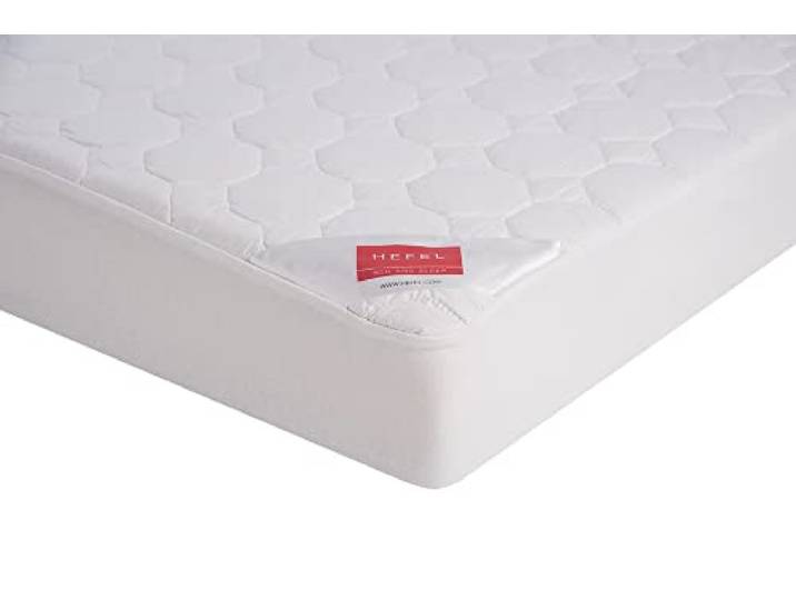 Hefel Pure Cotton Spannunterbett Matratzenauflage 100% Baumwolle Wabensteppung 450 g/m² weiß 90 x 200 cm