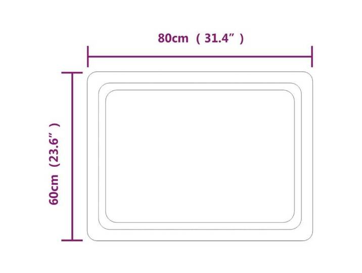 Miroir de salle de bain à LED 60x80 cm_2 ans garantie_46976