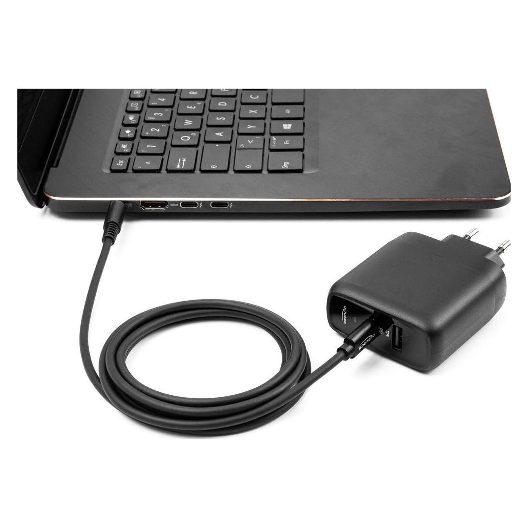 Delock Notebook Ladekabel USB Type-C St zu IBM (1.50 m, 60 W) (87979)