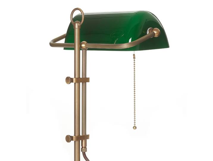 Bureaulamp TULSI, groen, Woon-/ Eetkamer, Glas, Antiek, bureaulamp