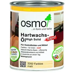 OSMO Hartwachs-Öl Rapid - Größe 0,75 L Farbe 3262 Rapid Farblos Matt