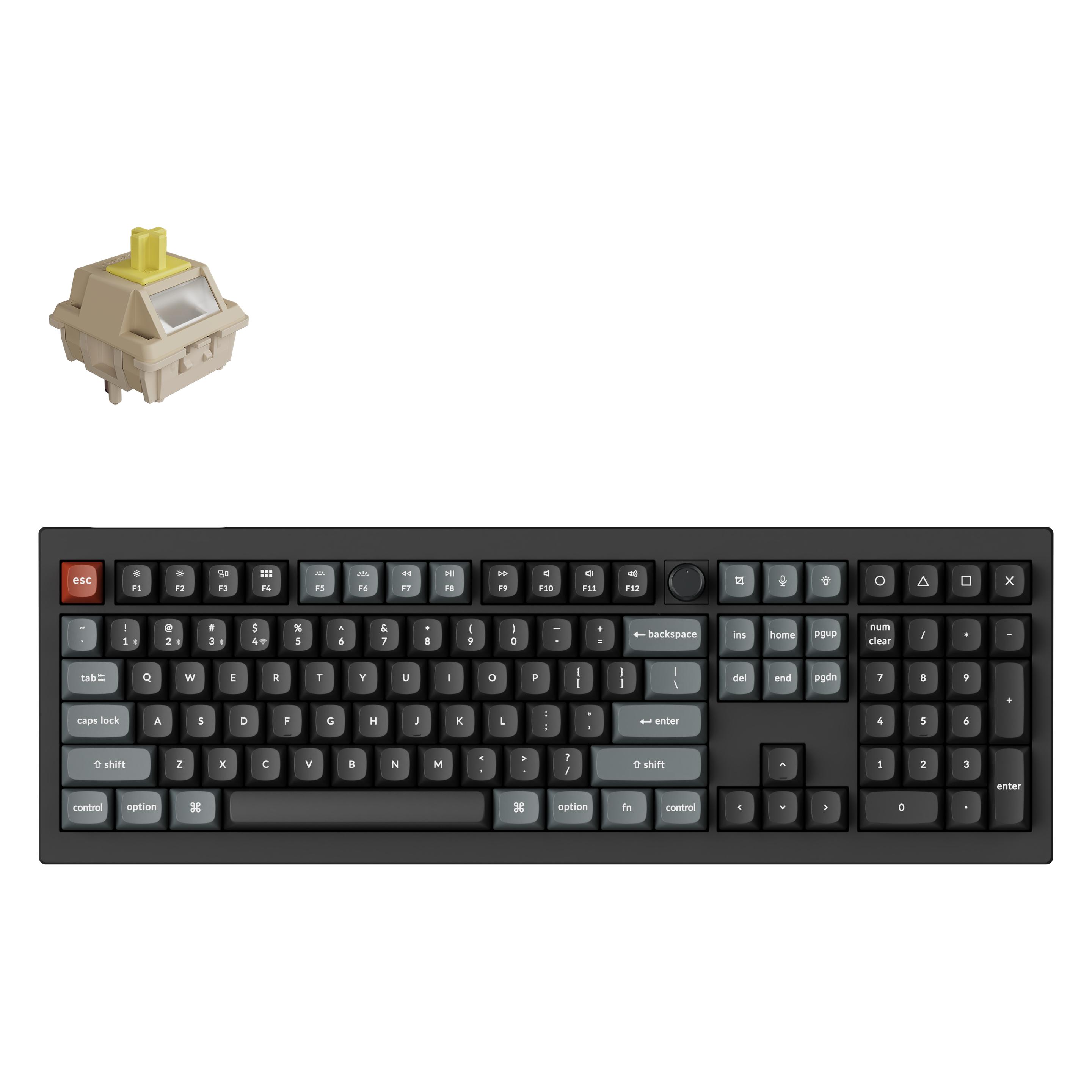 Keychron KEYBOARD WRL V6 ULTRA/BLACK V6U-D4 (US, Kabelgebunden, Kabellos) (V6U-D4)
