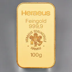 Goldbarren 100g HERAEUS Resale