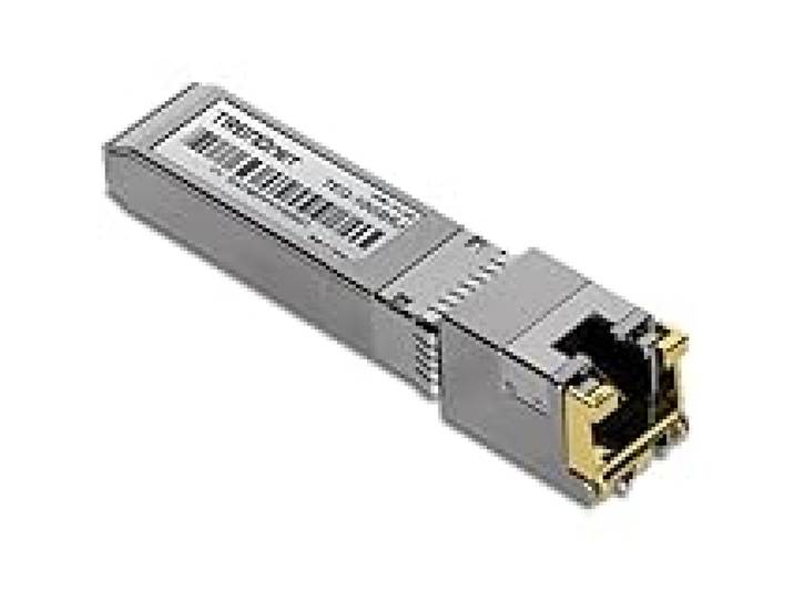TRENDnet Module SFP+ en cuivre RJ-45 10 G, convertit Un Emplacement SFP+ Standard en Un Port RJ-45 Multi-Gigabit, connecte des appareils jusqu'à 30 m, branchable à Chaud, argenté, TEG-10GBRJ
