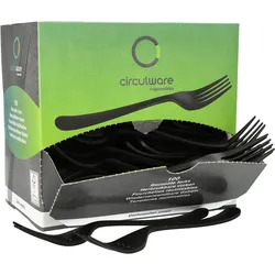 circulware RESPONSIBLES Mehrweg-Gabeln schwarz