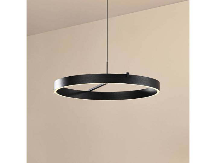 Hängeleuchte Rovan Lucande, dimmbar, schwarz, für Wohn- / Esszimmer, Metall, Modern
