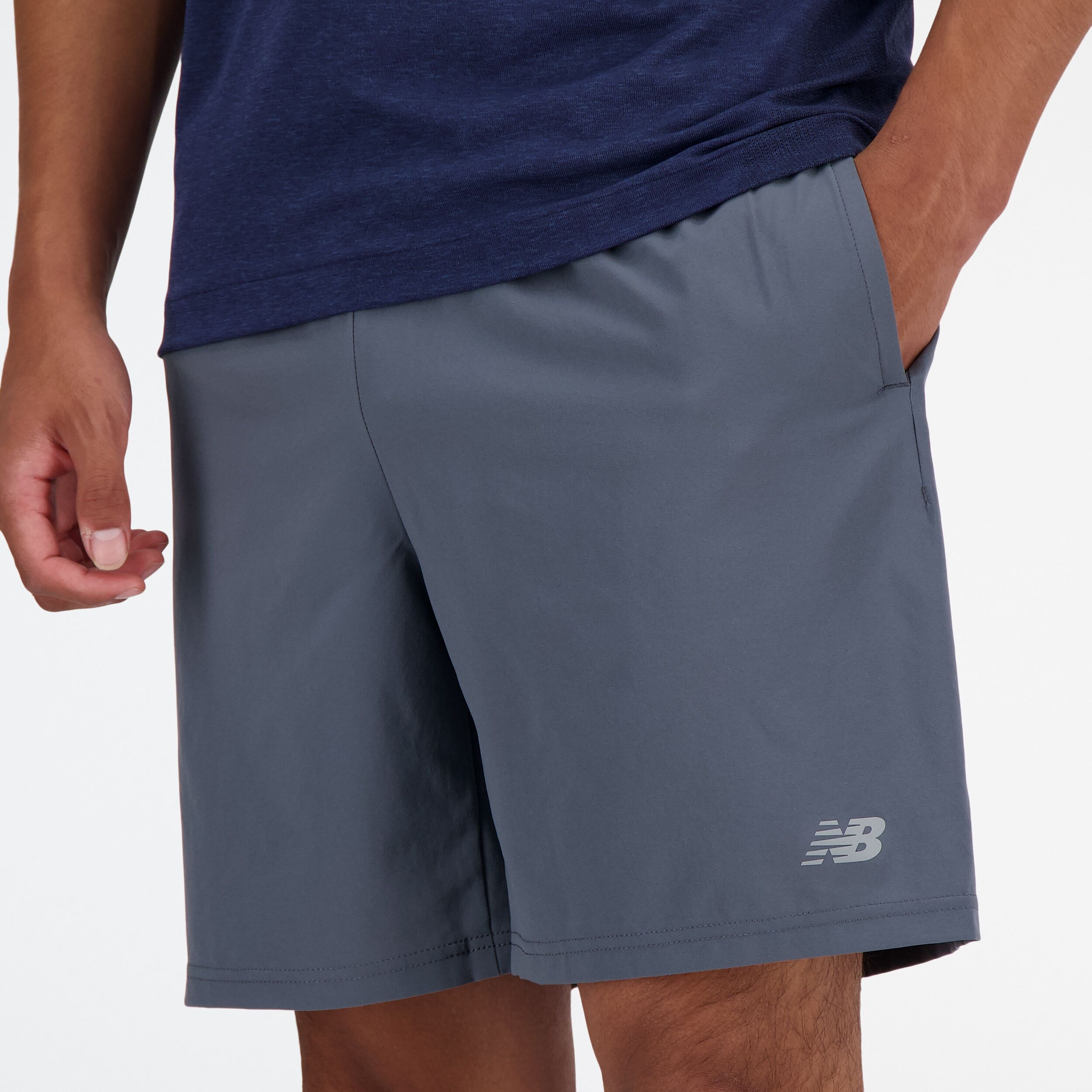 Laufshorts NEW BALANCE "SPORT ESSENTIAL SHORT 7", Herren, Gr. XXL, N-Gr, graphite gt, Stoff, Obermaterial: 100% Polyester, Hosen Laufshorts, mit atmungsaktivem Innenslip graphite gt XXL, N-Gr