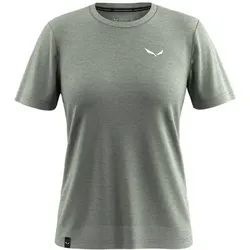 SALEWA Damen Shirt EAGLE MINILOGO AM T-SHIRT W, Größe 44 in Grün Grün