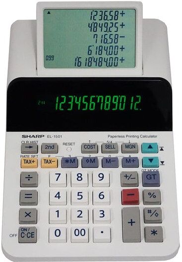Sharp EL-1501 calculator Desktop Printing Multicolour, White