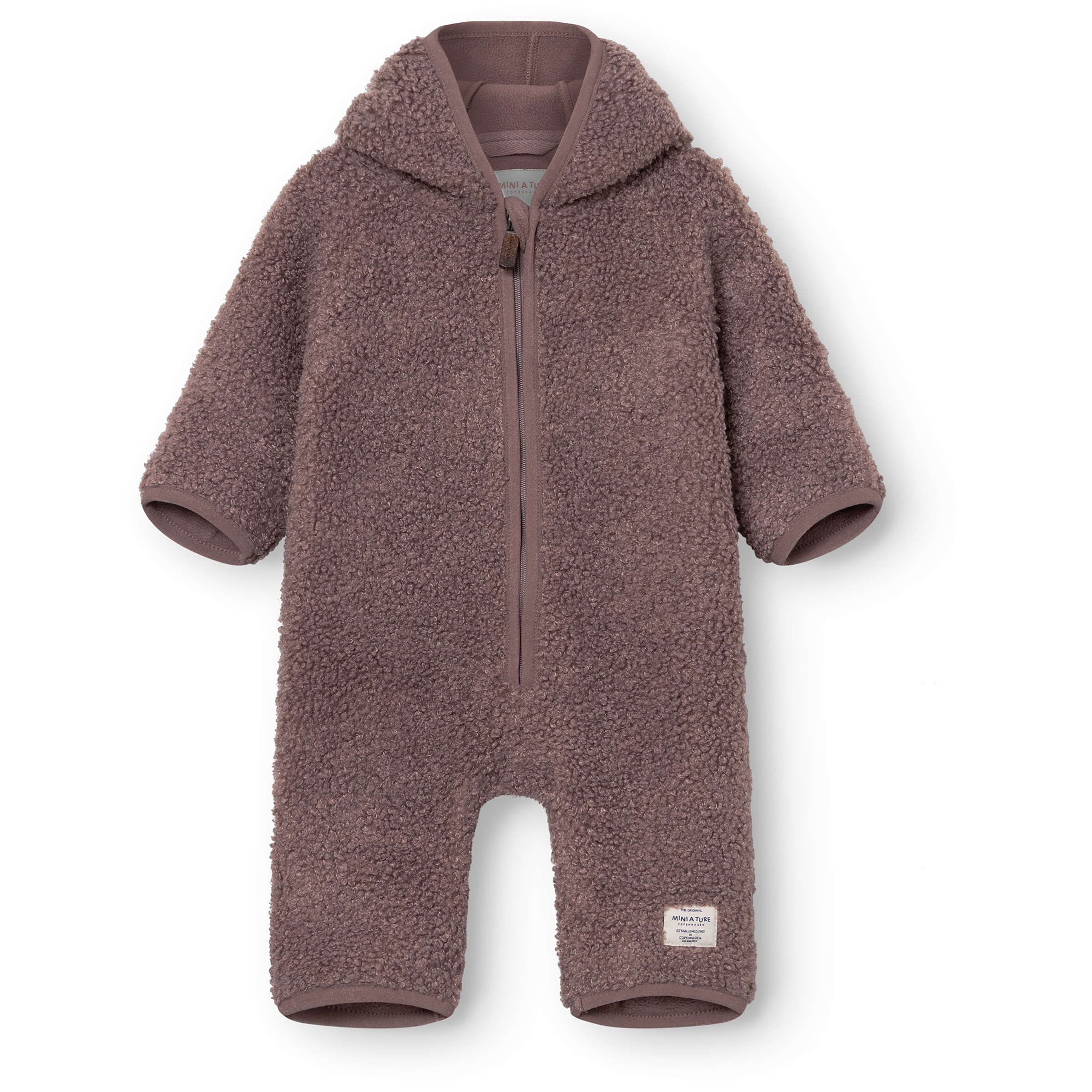 Mini A Ture Matadel Teddyfleece Overall Kinder Overalls braun Größe 74 Lifestyle Elastisch