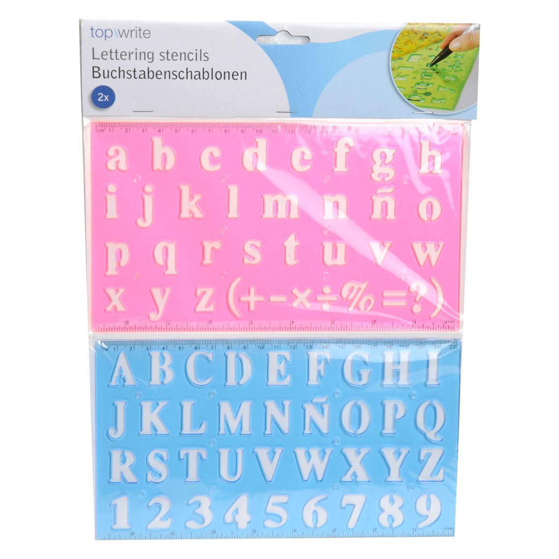 Topwrite Buchstabenschablonen 2tlg (21206356)