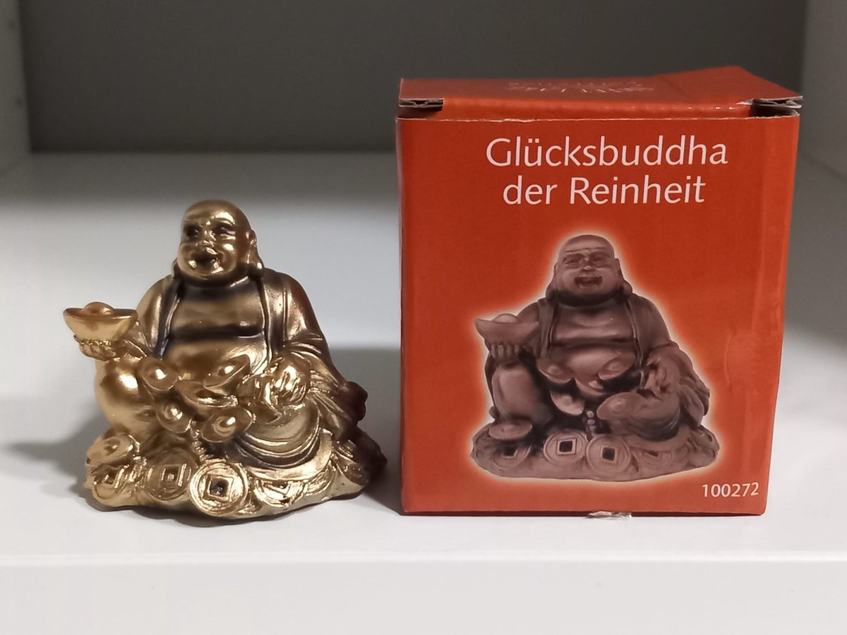Sweet Lake Geluks Buddha Boeddha van Reinheid bronskleurig