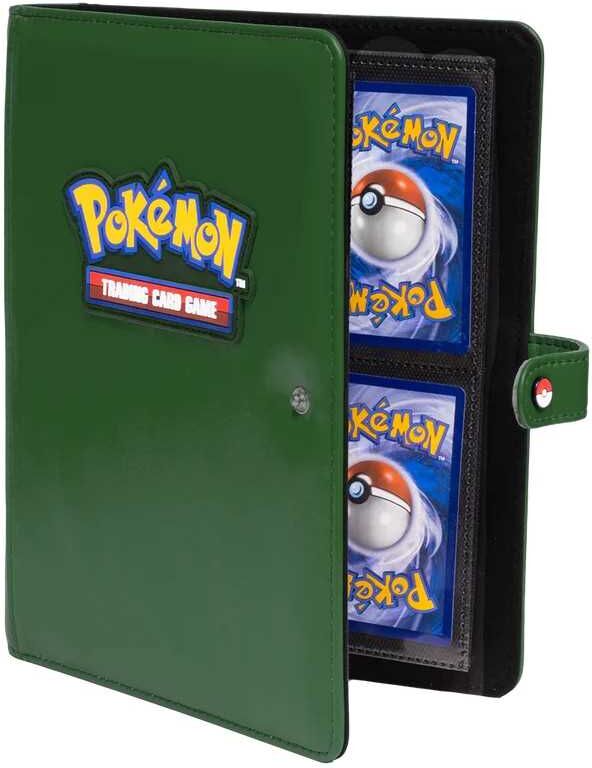 Pokémon 4-Pocket Premium Snap Binder - Green by Ultra PRO for Collectors