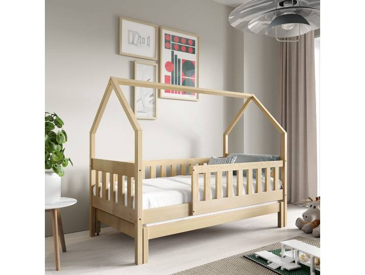 BAMBINA Kinderbett 80x160 cm doppelt Holz Langlebig Haus