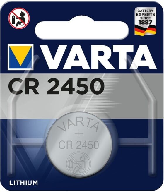 Pile bouton 3 V 560 mAh CR2450 24,5 x 5,0 mm VARTA (06450 101 401)